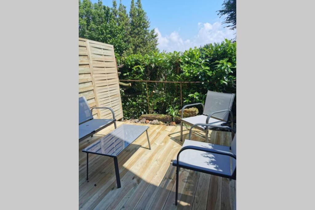 Le 3 De Coeur Avec Terrasse Apartment Онфльор Екстериор снимка